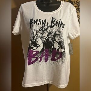 Disney Villains Busy Being Bad T-Shirt Medium